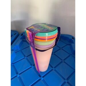 TAL Color-Changing Tumbler and Straw Set 4 Pack 24oz Glitter Finish Multicolor